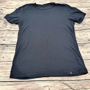 MeUndies Men's Black Crewneck Tee; 100% Cotton; Handmade, Size Medium